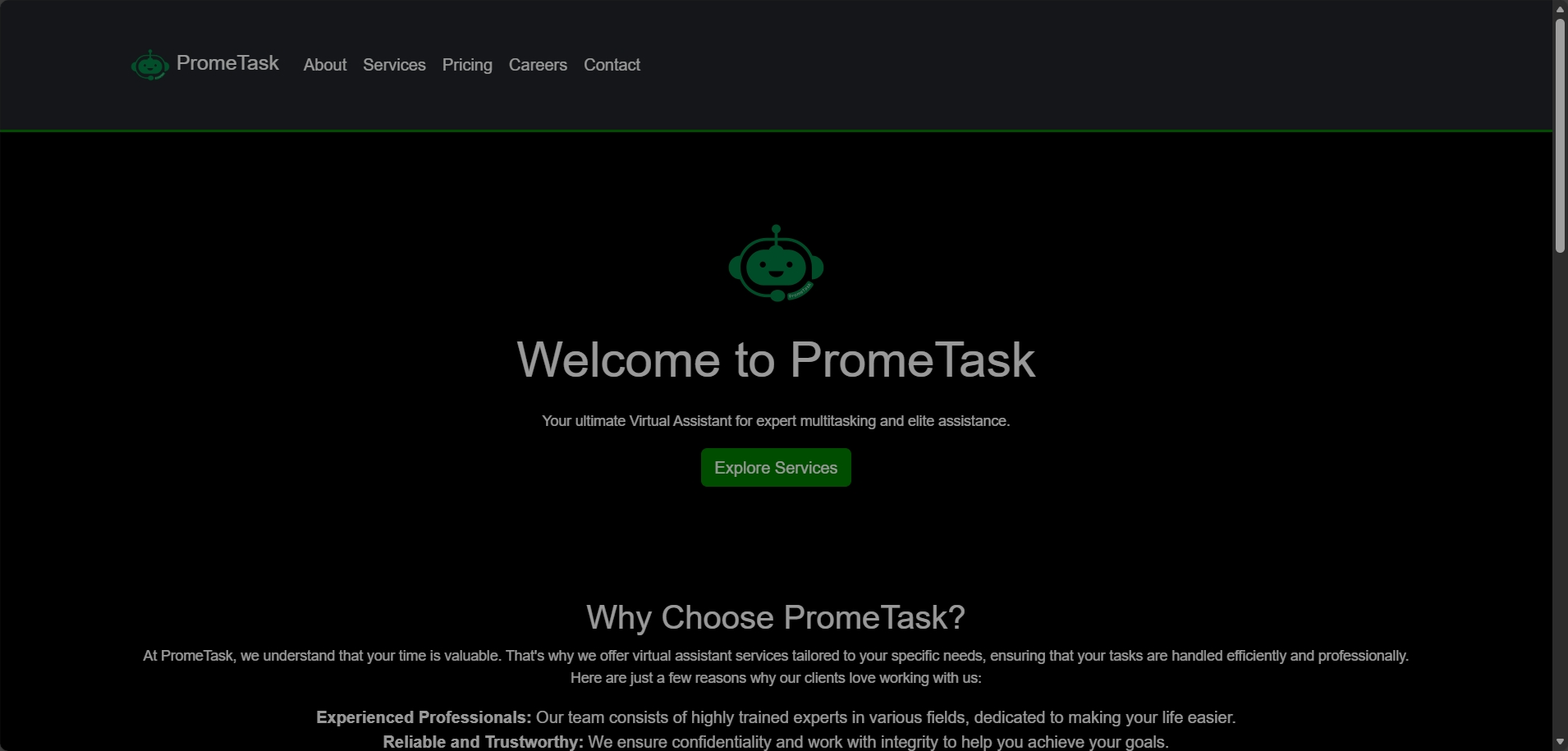 Prometask - Virtual Assistants Platform
