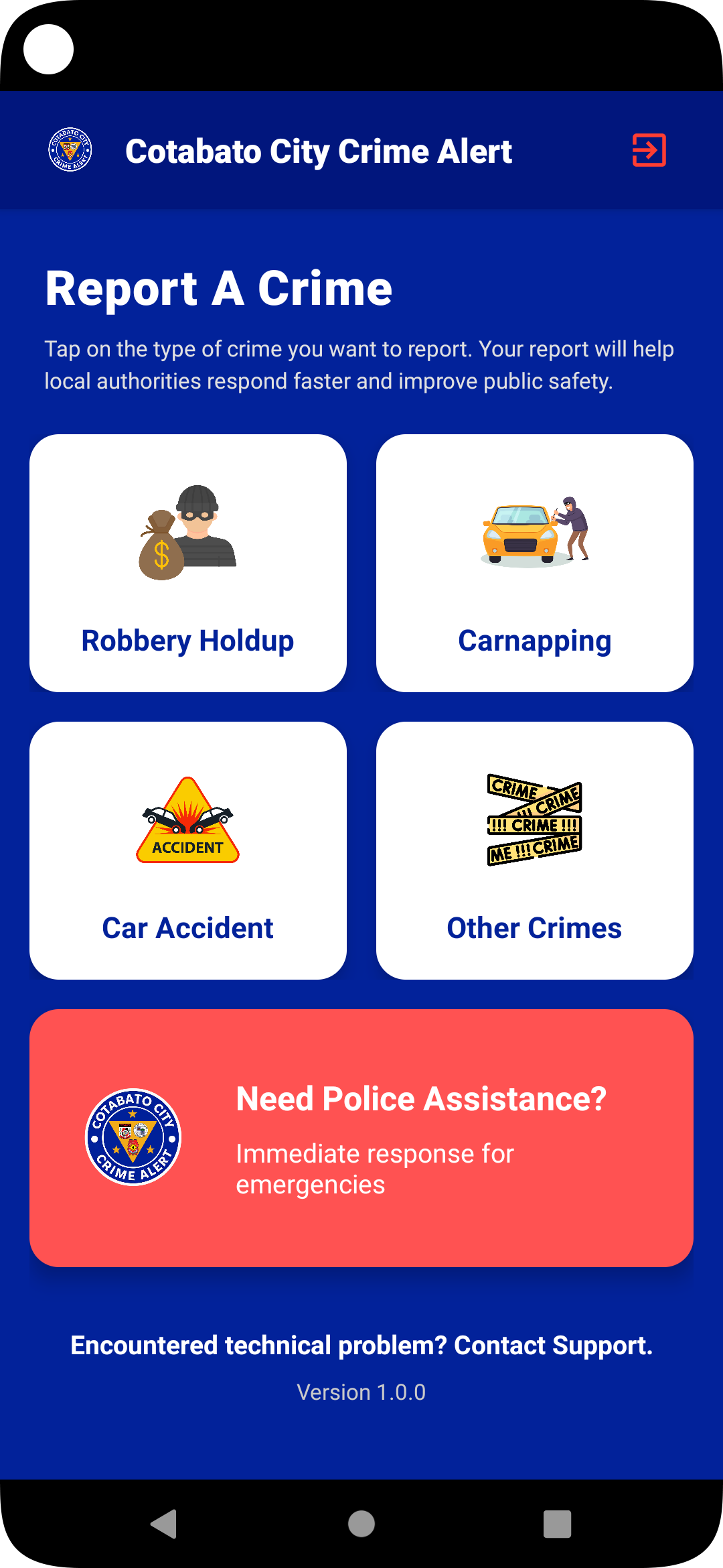 Crime Alert Response App