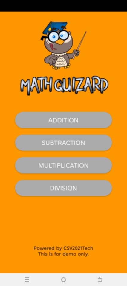Math Quiz App